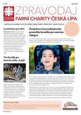 Léto 2015 - Farní charita Česká Lípa