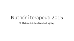 Nutriční terapeuti 2015 - NT Květa Krajíčková