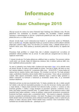 Informace - Saar Challenge