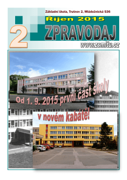 Základní škola, Trutnov 2, Mládežnická 536