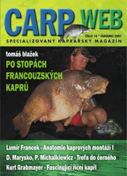 CarpWeb - specializovaný kaprařský magazín