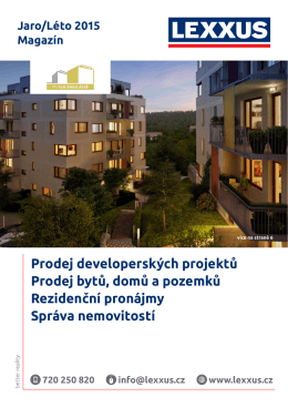Prodej developerských projektů Prodej bytů, domů