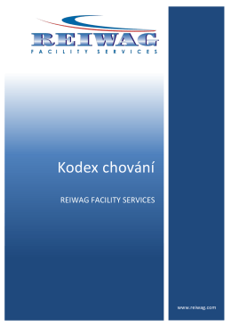 Code of Conduct - REIWAG Facility Services GmbH