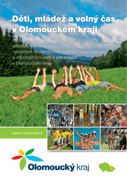 Děti, mládež a volný čas v Olomouckém kraji