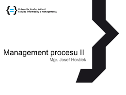 Management procesu I