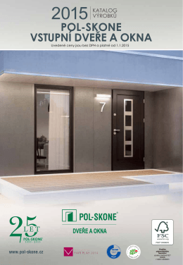 jubilejní katalog Vstupní dveře a okna 2015 - Pol
