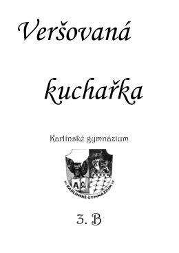 Kuchařka 2012/2013 - Karlínské gymnázium