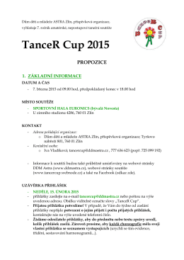 TanceR Cup 2015 - DDM Astra Zlín