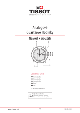 Analogové Quartz hodinky