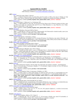Seznam hřišť (k 17.8.2015)