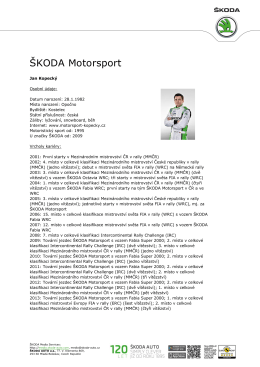 ŠKODA Motorsport - ŠKODA Media Portal