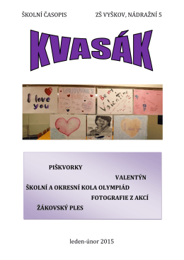 leden-únor 2015 - Základní škola Vyškov, Nádražní 5