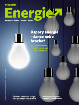 Úspory energie – šance nebo hrozba?