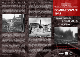 Bombardování 1945 - Muzeum města Ústí nad Labem