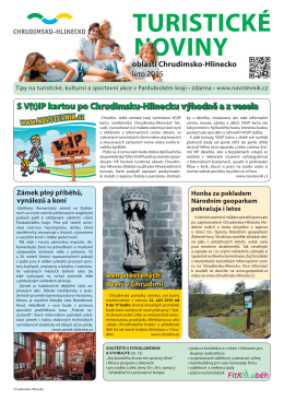 Turistické noviny oblasti Chrudimsko-Hlinecko, léto