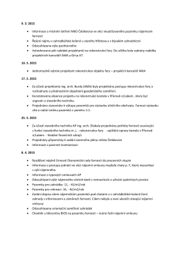 9. 3. 2015 • Informace o místním šetření MěÚ Čelákovice ve věci