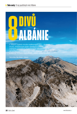 vaše cesty I 8 nej opuštěných míst Albánie