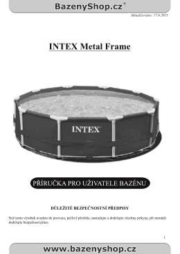Bazén INTEX Metal Frame