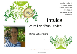 Intuice – cesta k vnitřnímu vedení
