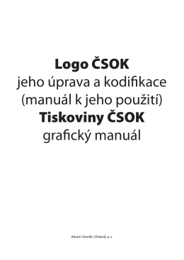 Logo ČSOK jeho úprava a kodifikace (manuál k jeho použití