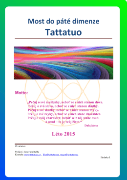 Zvěstník Tattatuo - Centrum TATTATUO