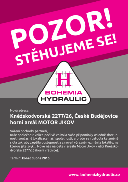 Nově - Bohemia Hydraulic