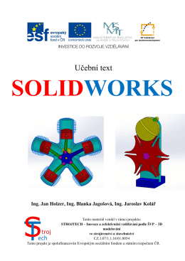 Ukázka učebnice SolidWorks - Střední odborná škola a Střední