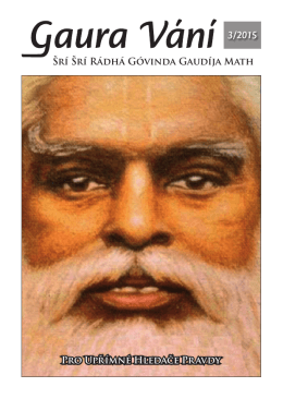 Gaura Vání 3-2015 - Sri Sri Radha Govinda Mandir