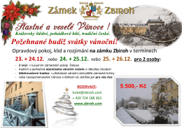 viz PDF - Chateau hotel Zbiroh
