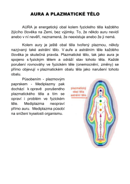Aura a plazmatické tělo - pdf (Acrobat Reader) - lecitel