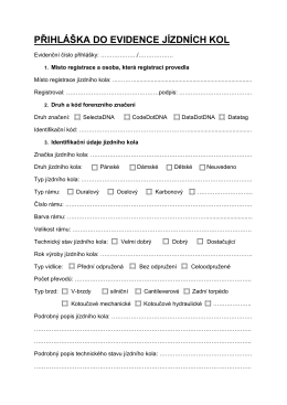 registracni formular jizdniho kola pro mp cr 2015