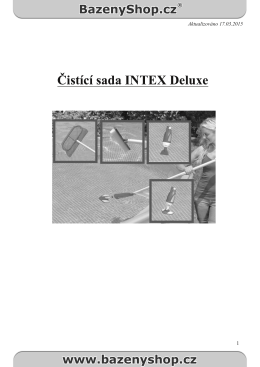 Čistící sada INTEX Deluxe