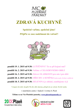 ZDRAVÁ KUCHYNĚ - Plzeňské panenky