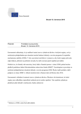 Prohlášení eurosummitu, Brusel, 12. července 2015