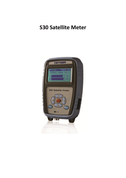 Manuál Satellite meter S30