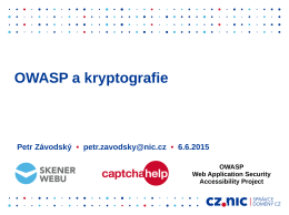 OWASP a kryptografie