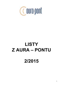 LISTY Z AURA – PONTU 2/2015
