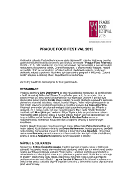 PRAGUE FOOD FESTIVAL 2015