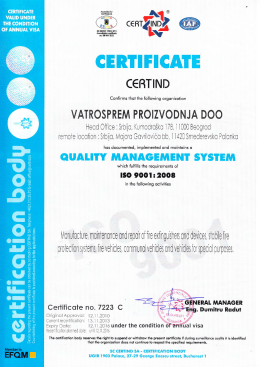 ISO 9001 eng - Vatrosprem