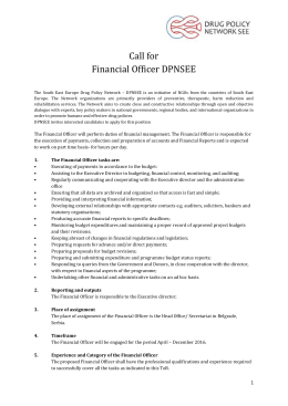 Call for Financial Officer DPNSEE