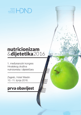 nutricionizam&dijetetika2016 - Hrvatsko društvo nutricionista i