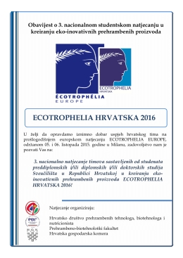 ecotrophelia hrvatska 2016 - Tekstilno