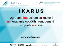 Predstavljanje projekta IKARUS, izlagač