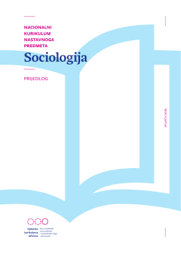 Predmetni kurikulum - Sociologija