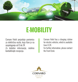 e-mobility - Hotel Cornaro