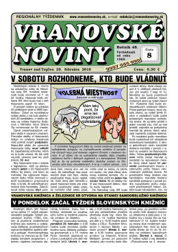 vranovske-noviny - Vranovské noviny
