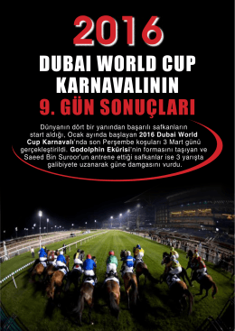 2016 Dubai World Cup Karnavalı