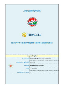 Türkiye Çoklu Branşlar Salon Şampiyonası