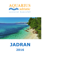 Katalog CK Aquarius Adriatic pro rok 2016