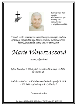 Marie Wawrzaczová